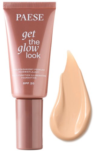 PAESE - Get The Glow Look - Multi-Function Illuminating Foundation - Lekki podkład rozświetlający SPF20 - 30 ml  - 2N Sand Beige