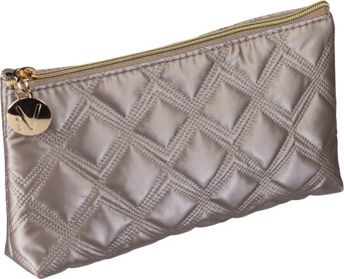 Inter-Vion - Gold, Quilted, Simple Cosmetic Bag - Gold & Black - 418 026 