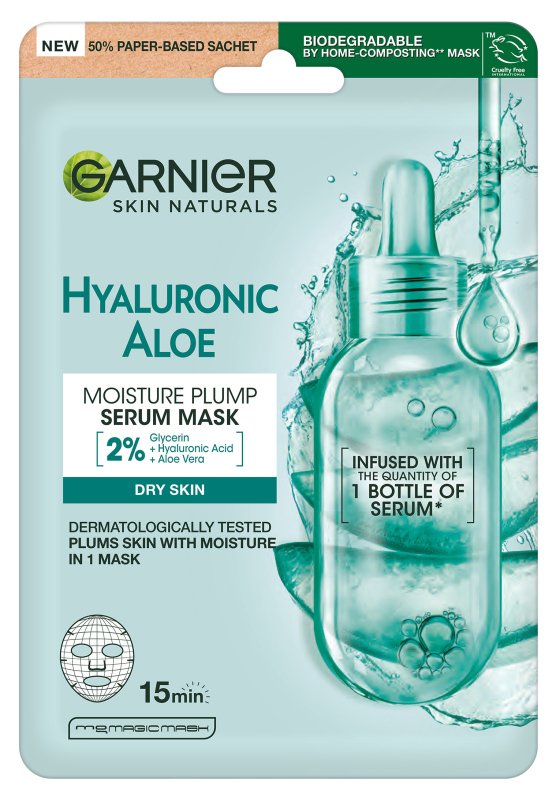 Garnier Hyaluronic Aloe Vera Serum Sheet Mask