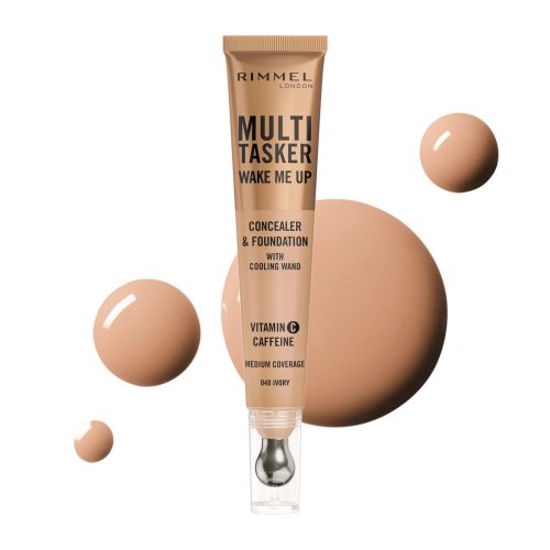 RIMMEL - Multi Tasker - Wake Me Up Concealer & Foundation - 20 ml  - 040 Ivory