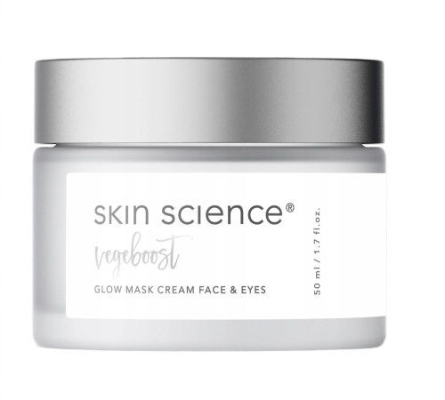 Skin Science - VegeBoost - Glow Mask Cream Face & Eyes - Rozświetlająca maska-krem do twarzy i pod oczy - 50 ml
