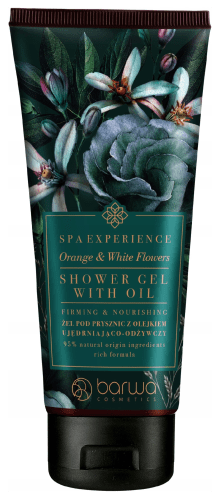 BARWA - SPA Experience - Shower Gel with Oil - Ujędrniająco-odżywczy żel pod prysznic - Orange & White Flowers - 200 ml