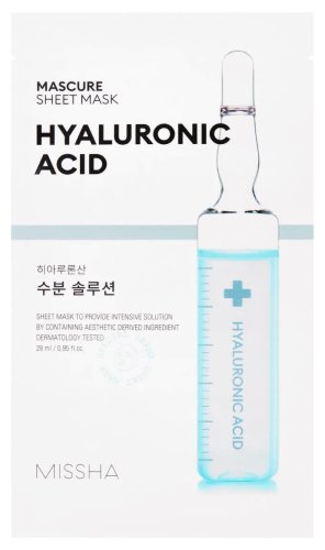 Missha - Mascure Hyaluronic Acid Sheet Mask - Moisturizing Sheet Mask - 1 pc. - 28 ml