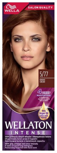 WELLA - WELLATON - INTENSE COLOR CREAM - Permanent Hair Coloring - 5/77 - CACAO