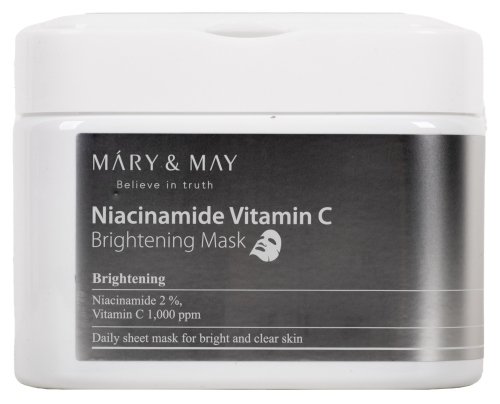 Mary&May - Niacinamide Vitamin C - Brightening Mask - Zestaw rozjaśniających maseczek do twarzy - 30 sztuk