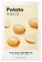 Missha - Airy Fit Sheet Mask Potato - Soothing and Brightening Sheet Mask - 1 pc. - 19 g