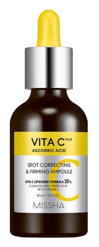 Missha - VITA C Plus - Spot Correcting & Firming Ampoule - Brightening Face Serum with Vitamin C - 30 ml