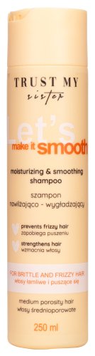 Trust My Sister - Let's Make It Smooth - Moisturizing & Smoothing Shampoo - Nawilżajaco-wygładzajacy szampon do włosów średnioporowatych - 250 ml