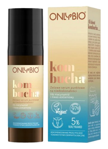ONLYBIO - Kombucha - Żelowe serum punktowe na niedoskonałości - 15 ml