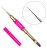 Clavier - Podwójny pędzelek do zdobień Nr.012 - 10 mm i 12 mm - Magenta