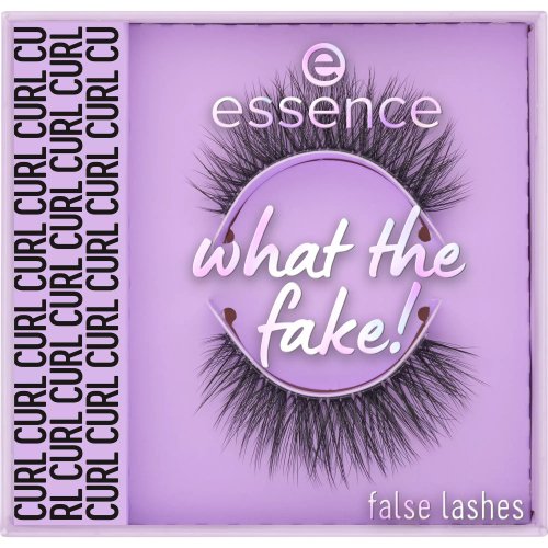 Essence - What The Fake! - False Lashes - Sztuczne rzęsy na pasku + klej - 02 Dramatic Curl