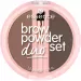 Essence - Brow Powder Duo Set - Zestaw do brwi - 1,8 g