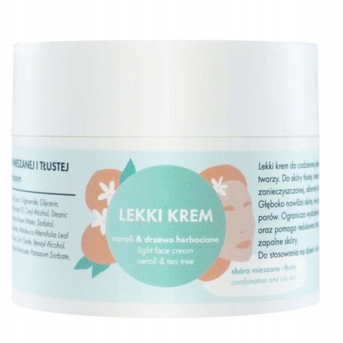 LULLALOVE - Light Face Cream with Neroli and Tea Tree - 50 ml