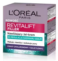 L'Oréal - REVITALIFT FILLER - Hyaluron Gel-Cream - Moisturizing Cream-gel for Oily and Combination Skin - 50 ml 