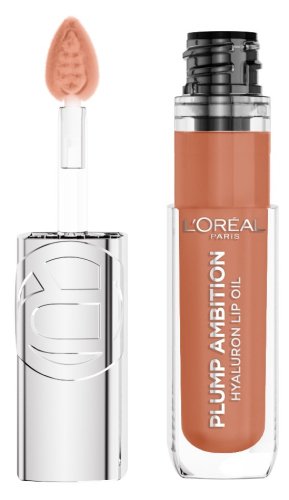 L'Oréal - Plump Ambition Hyaluron Lip Oil - Hialuronowy olejek do ust - 5 ml  - 641 Latte Glace