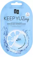 AA - KEEP YUZing - Ekspresowa, nawilżająco-rozświetlająca maseczka na twarz - 7 ml