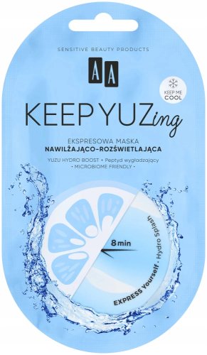 AA - KEEP YUZing - Express, Moisturizing and Brightening Face Mask - 7 ml