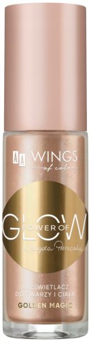 AA - Wings of Color - Power of Glow by Magda Pieczonka - Rozświetlacz do twarzy i ciała - Golden Magic - 30 ml