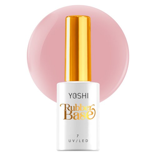 YOSHI - Rubber Base - Baza kauczukowa do paznokci UV / LED - 10 ml - No.7