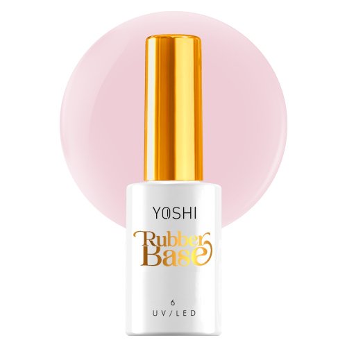 YOSHI - Rubber Base - Baza kauczukowa do paznokci UV / LED - 10 ml - No.6