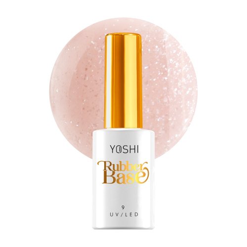 YOSHI - Rubber Base - Baza kauczukowa do paznokci UV / LED - 10 ml - No.9
