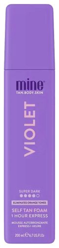 MineTan - SELF TAN FOAM - Violet - Pianka samoopalająca do ciała - Super Dark - 200 ml