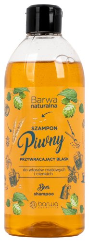 BARWA - Barwa Naturalna - Beer Shampoo - Przywracający Blask Szampon Piwny - 500 ml
