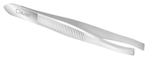 Clavier - Precision Tweezers Pro - Pęseta do regulacji brwi - Srebrna