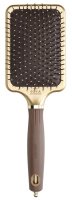 Olivia Garden - Expert Care Rectangular - Szczotka do włosów - Gold & Brown - L