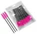 Clavier - Eyelash Brushes - Disposable Eyelash and Eyebrow Brushes - Black and Pink - 50 pieces
