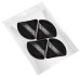 Clavier - Set of 4 Triangular Powder Puffs - Black