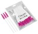 Clavier - Eyelash Brushes - Jednorazowe szczoteczki do rzęs i brwi - Biało-bordowe - 50 sztuk