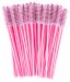 Clavier - Eyelash Brushes - Jednorazowe szczoteczki do rzęs i brwi - Jasnoróżowe - 50 sztuk