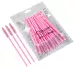 Clavier - Eyelash Brushes - Disposable Eyelash and Eyebrow Brushes - Light Pink - 50 pieces