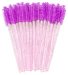 Clavier - Crystal Brushes for Eyelashes - Disposable Eyelash and Eyebrow Brushes - Glitter Pink - 50 pieces
