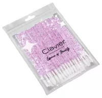 Clavier - Velvet, Disposable Lip Applicators - Pink Glitter - 50 pieces