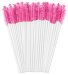 Clavier - Eyelash Brushes - Disposable Eyelash and Eyebrow Brushes - White and Pink - 50 pieces