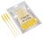 Clavier - Crystal Brushes for Eyelashes - Disposable Eyelash and Eyebrow Brushes - Glitter Yellow - 50 pieces