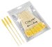 Clavier - Crystal Brushes for Eyelashes - Jednorazowe szczoteczki do rzęs i brwi - Brokatowe żółte - 50 sztuk