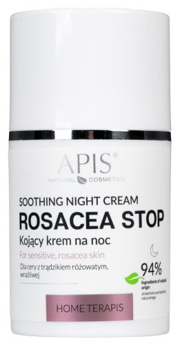 APIS - Home Terapis - ROSACEA STOP - Soothing Night Cream - Kojący krem do cery z trądzikiem różowatym i wrażliwej - Noc - 50 ml