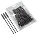 Clavier - Eyelash Brushes - Jednorazowe szczoteczki do rzęs i brwi - Czarne - 50 sztuk