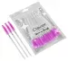 Clavier - Crystal Brushes for Eyelashes - Jednorazowe szczoteczki do rzęs i brwi - Brokatowe fioletowe - 50 sztuk