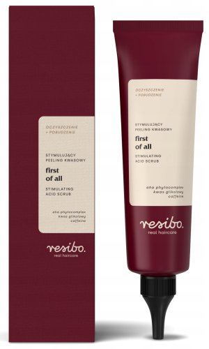 Resibo - First of All - Stimulating Acid Scrub - Stymulujący peeling kwasowy do skóry głowy - 100 ml