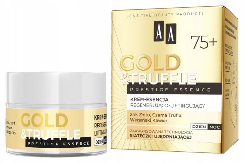 AA - Gold & Truffle - Prestige Essence 75+ - Regenerująco-liftingujący krem do twarzy - Dzień/Noc - 50 ml 