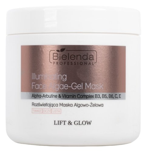 Bielenda Professional - LIFT & GLOW - Illuminating Face Algae Gel Mask - Rozświetlająca maska algowo-żelowa - 190 g