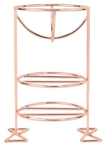 Many Beauty - Triple Makeup Sponge and Puff Stand - Copper
