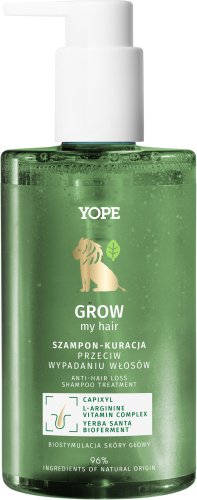 YOPE - Grow My Hair - Anti-Hair Loss Shampoo-Treatment - Szampon-kuracja przeciw wypadaniu włosów - 300 ml