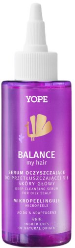 YOPE - BALANCE MY HAIR - Deep Cleansing Serum - Oczyszczające serum do przetłuszczającej się skóry głowy - 150 ml 