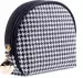 Inter-Vion - Semi-circular Women's Cosmetic Bag - Little Houndstooth