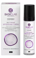 BASICLAB - COPPERIS - Active Lifting Face Cream - 0.3% Copper Peptide, 5% Elafin Peptide, Ornithine in Jonosome - Stimulation and Regeneration - Night - 50 ml 